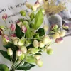 Flores decorativas Fruta de oliveira Flor falso Buquê Artificial Bouquet Planta DIY para festas Decorações de jardim de casamento em casa