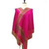 Halsdukar paisley lång halsduk mode tassel imitation kashmir sjal överdimensionerad mjuk pashmina