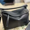 luxury leather designer handbag solid color geometric pattern shoulder bag fashion men underarm large capacity crossbody bags tote Bag purse