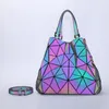 Schoudertassen oimg vrouwelijk 2024 emmer dames messenger dames laser geometrie ontwerp rhombus handtassen groothandel