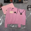 Women's Suits & Blazers Year Spring/summer Macaron Knitted Tank Top+cardigan Versatile Sunscreen Set