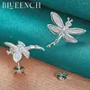 Studörhängen Blueench 925 Sterling Silver High Efficiency Dragonfly för kvinnor eleganta och charmiga julsmycken