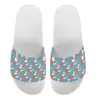 Slippels Easter Home Kawaii kleurrijke eierprint flats schoenen mode zomer strand licht sandalen meisjes schoenen cadeau 2024