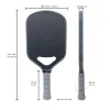 Cricket 16 mm pundle paddle Picture de personnalisation personnalisée Picture / logos, pp noyau intérieur en fibre de carbone thermoforming racket à billes