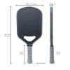 Cricket 16mm Pickleball Paddle personalizzato Picture/Loghi, PP Core interno in fibra di carbonio Termoforming Raccolto a sfera