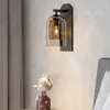 Wall Lamp Post Современный скандинавский двойной стекло для входного коридочного прохода