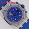 Orologio da polso maschile blu elfo royal querce offshore 26470st uomo orologio da uomo precisione acciaio blu faccia macchinari automatici swiss swiss sports orologio sportivo di lusso