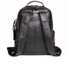 Sac à dos nesitu highend a4 vintage noire vache de vache en cuir authentique 14 '' ordinateur portable mâle sac de voyage masculin sac scolaire m1045