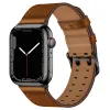 Sangle en cuir premium pour Apple Watch Band 49 mm 45 mm 41 mm 44 mm 40 mm 42 mm 38 mm en cuir commercial Classic Iwatch bracelet