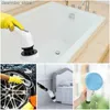 Reinigingsborstels 7 in 1 elektrische spinwasser Draadloos Cleanin Borstelverlenging Hendgreep Wandraam Reiniger Tub Tile Scrubber Cleanin Tool L49