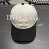 Bordado de la gorra de béisbol diseñador negro de mosaico blanco sombrero para hombres mujeres deportes casual de pelota de bola de viaje sombrero de sol