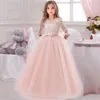 Baby Girl Prinzessin Kleid für Party Ballkleid Hochzeit weiße Kleider Kinder Weihnachten Brautjungfern Kostüm 240412