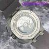 Orologio da polso AP causale Royal Oak Offshore Serie 26400io Titanio Black Ceramic Ring Orologio da uomo Automatico 44mm