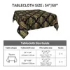 Table Cloth Floral Damask Tablecloth Gold Black Outdoor Cover Vintage Custom Decoration For Wedding Birthday Party