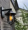 Настенные лампы бара гаражные ворота винтажные железные светильники на открытом воздухе водонепроницаемый ресторан балкон эль -парк пейзаж