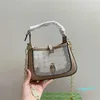 Torebka 10A Lady ramię torebki torebki z siatką Crossbody Torebka skórzane torby wieczorowe Modne sprzęgło miedziane torebki łańcuchowe