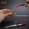 Multi function GR2 titanium dabbers tool wax atomizer stainless steel dab pen tweezers dab for concentrate wax quartz bowl1575935