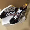 Casual Shoes Luxury Men High Top Rhinestone Sneaker för glitternitar Mocassin Lace Up Mens Flat