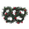 Decorative Flowers 5 Pcs Cheistmas Wreath Christmas Centerpieces Tables Household Foil Garland Xmas Wreaths Plastic Rings Garlands