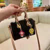 Keychain Designer Key Chain Luxury Bag Charm Ladies Car Keychain Men Double Doll Pendant Key Ring Separable Cute Gift