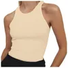 Camisoles Tanks Armoire des femmes Top Top Women's Sans manches en manches en pleine longueur Coton Coton Racet Raceback Crew High Neck Basic Camisole Shelf Bra