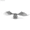 3D Puzzles Gringotts Dragon 3D Metal Puzzle Model Kits DIY Laser Cut Puzzles Jigsaw Toy voor kinderen Y240415