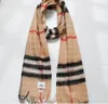 2024 New top female designer scarfs Fashion 100% cashmere plaid scarf Winter men long Scarf size 180x32cm