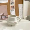 Kupalar seramik kupa yaratıcı tutam göbek sevimli kahve sütü kahvaltı kupası vücut sanat kızları komik kawaii hediyeler