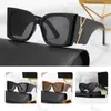 Herrkvinnor Solglasögon Designer Letters Luxury Glasses Frame Let Lunette Sun For Women Ordized Polarised Senior Shades UV Protection 17VD