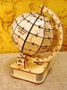 3D Puzzles 3D Wooden Puzzle Globe. Zestawy modelowe DIY rzemiosło ręcznie robione prezenty świąteczne Y240415