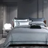 Sängkläder set prisvärda lyxiga bomull med fyrdelar set avancerad garnfärgad långhäfte ren hem