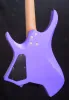 Gitarr 2022 NK FANNED FRETS 6 Strängar Huvudlös elektrisk gitarr Pearl Purple Color Rostad lönnhals HH Pickups