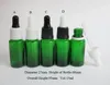 Storage Bottles Wholesale 100 Pcs Empty 15 Ml Green Glass Jars Reagent Dropper 15ml Liquid Pipette