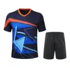 2020 Nya badmintonkläder Kort ärm MEN039S och Women039s skjortor Shorts Sportwear Ping Pong Clothes Tenniskläder SP2984733