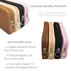 Storage Bags Personality Simple Fashion Cosmetics Makeup Brush Square Silicone Bag Large Capacity Portable Zipper