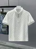 2024 Designer Fashion Top High Quality Business Clothing broderade krage detaljer Kort ärm Men Polo Shirt Men's Tee M-4XL