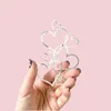 Party Supplies Heart Shape Cake Topper Gold Silver Color Love Decoration Valentine Day Decor Wedding Dessert