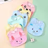 Bibs Burp Cloths Random 3pcs Boys Girls Feeding Bibs Soft Cotton Waterproof Drool Towel Animal Pattern Baby Bibs For Kids Snap Button Burp Cloths Y240415Y240417VOW2