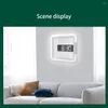 Horloges murales Corloge innovante Miroir de conception 3D Effichage numérique Affichage de la nuit alarme décorative Décorations de maison
