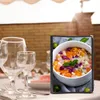 Mugs DIY Clear Cover Restaurant Menu Covers El Book Compact Convenient Simple Supply Meal Price Holder File Folders