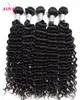 Brésilien Deep Curly Virgin Fair tisse 3PCSLOT Couleur naturelle Jerry Curly 100 Extensions de cheveux humains peuvent être teintes1792032