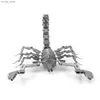 3D Puzzles Scorpion 3D Metal Puzzle Model Zestawy DIY Laserowe Puzzles Jigsaw Toy dla dzieci Y240415