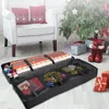 Stume da stoccaggio Contenitori di carta che avvolgono Organizzatore regalo di Natale con taschine di avvolgimento impermeabile con cerniera interna