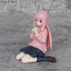 Eylem Oyuncak Figürleri 8cm Bocchi The Rock Hitori Gotoh Anime Figür Kawaii Oturan Melankolik Kız Aksiyon Figürleri PVC Yetişkin Koleksiyon Model Bebek Oyuncaklar Y240415
