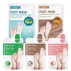 1 Caixa esfoliar a máscara de peeling meias de pedicure Scrub para reparar a pele morta Remova a descascamento de cuidados coreanos cosméticos coreanos