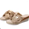 Pantofole bling spicchi donne con tacchi alti scarpe estate sandali da spiaggia 2024 abiti da passeggio infrasola