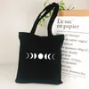 Sacs à provisions Femmes Tote Sac Fashion Heart Dog Foot Foot Graphic Shopper Canvas épaule Fleur Print Girl Books Gift