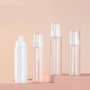 Bouteilles de rangement 20pcs 120 ml Plastique blanc 150 ml Frost transparent Rechargeable Rechargeable Containier Pet Pump Pump Pump Pump Pump