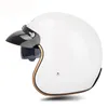 Casques de moto PEARL WHITE OUVERT FACE BROP RACK RACHE CASSEMENT USIR ÉQUIPEMENT DE MOTOCROSS RÉSISTANT