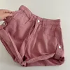 Dames shorts mode roze denim voor vrouwen zomer Koreaanse stijl hoge taille wijd been korte broek casual dames streetwear